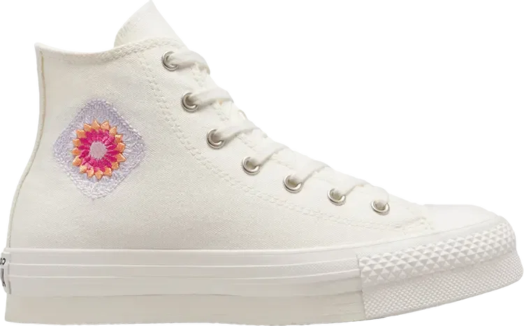 Кроссовки Chuck Taylor All Star EVA Lift Platform High GS 'Festival Florals', кремовый