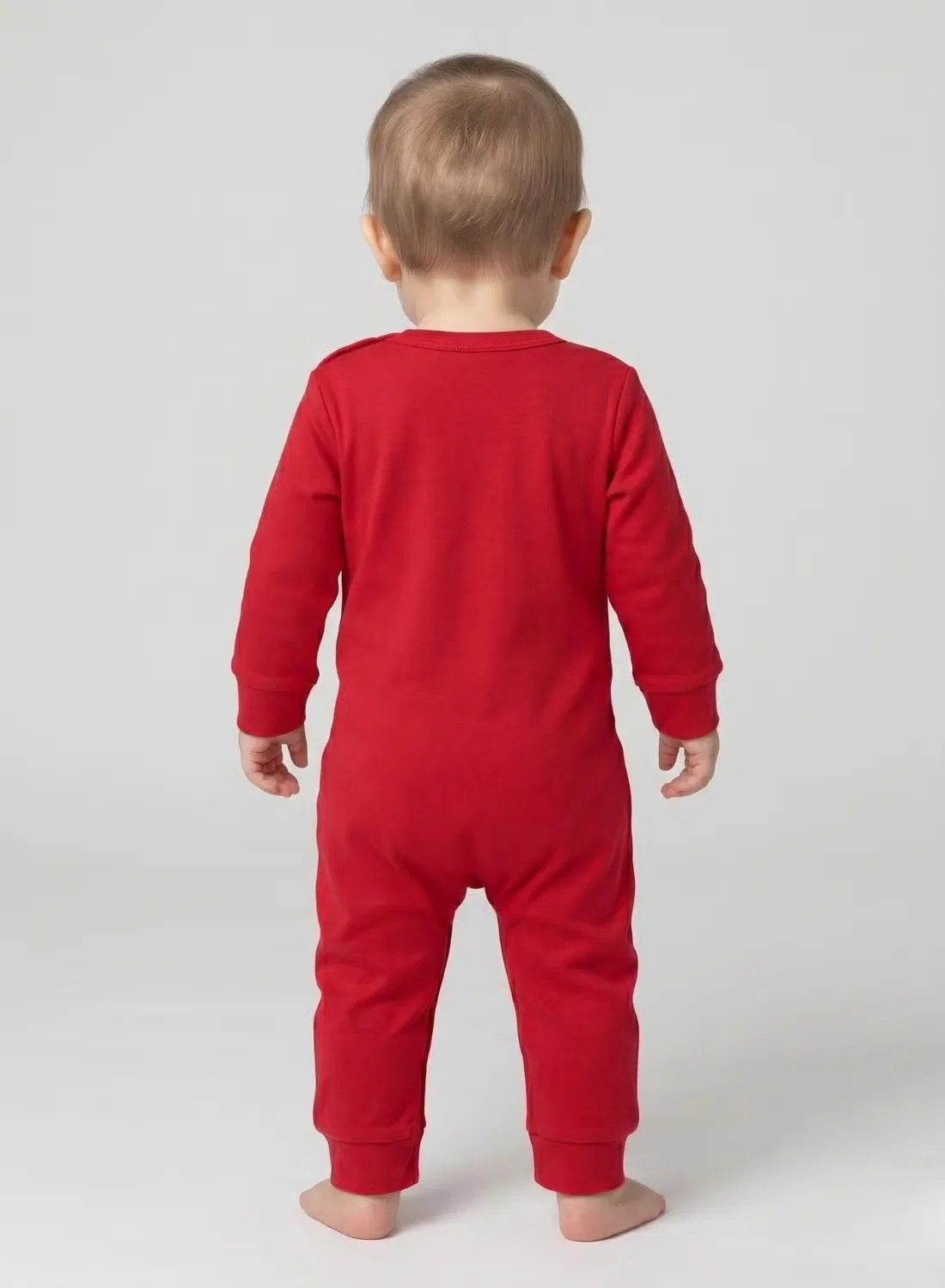Боди-комбинезон с принтом Baby i woke up awesome Babyqlo, красный — фото 3