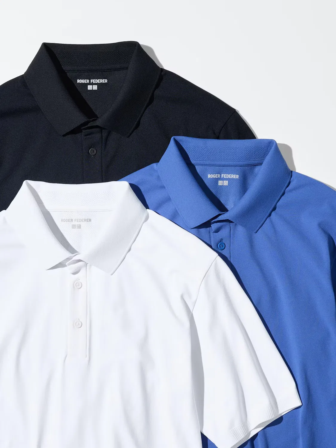 Рубашка поло Uniqlo Dry-Ex, спортивная, синий — фото 3