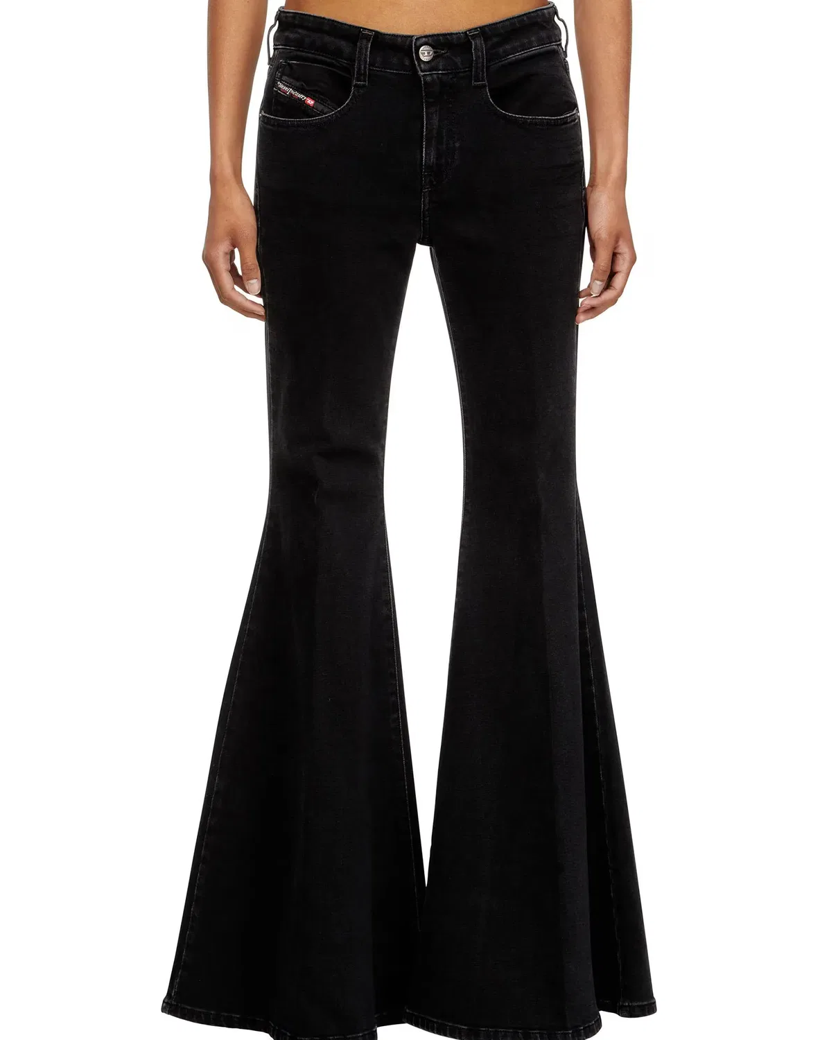 Женские джинсы-клеш 1970 D-Bless Diesel, Negro