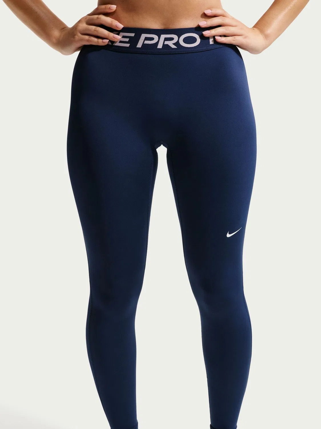 Леггинсы Nike Pro Mid Rise Full Length, Midnight Navy — фото 3
