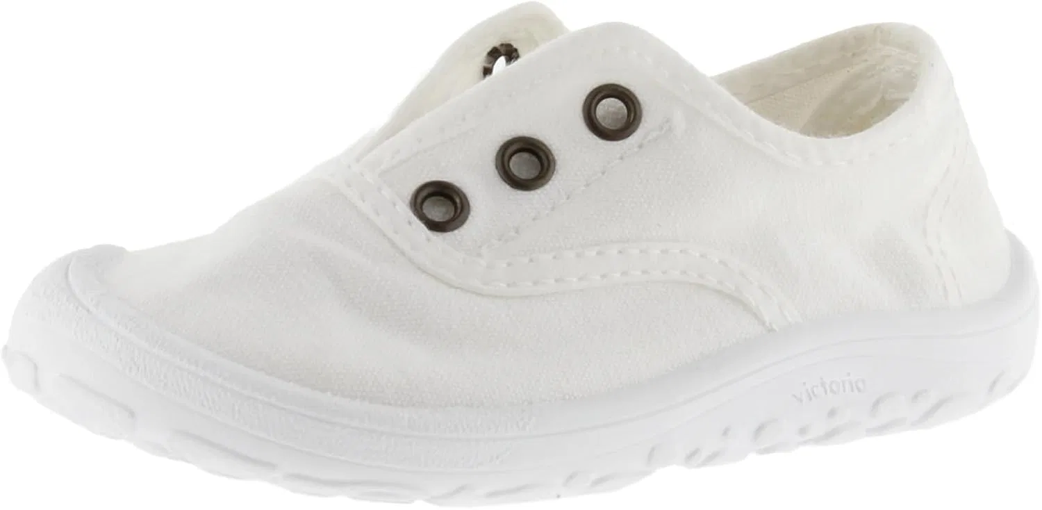 Детские кеды безрукавные Bosco Canvas Plimsolls DREC & Central Elastic 1370110 для девочек victoria, White