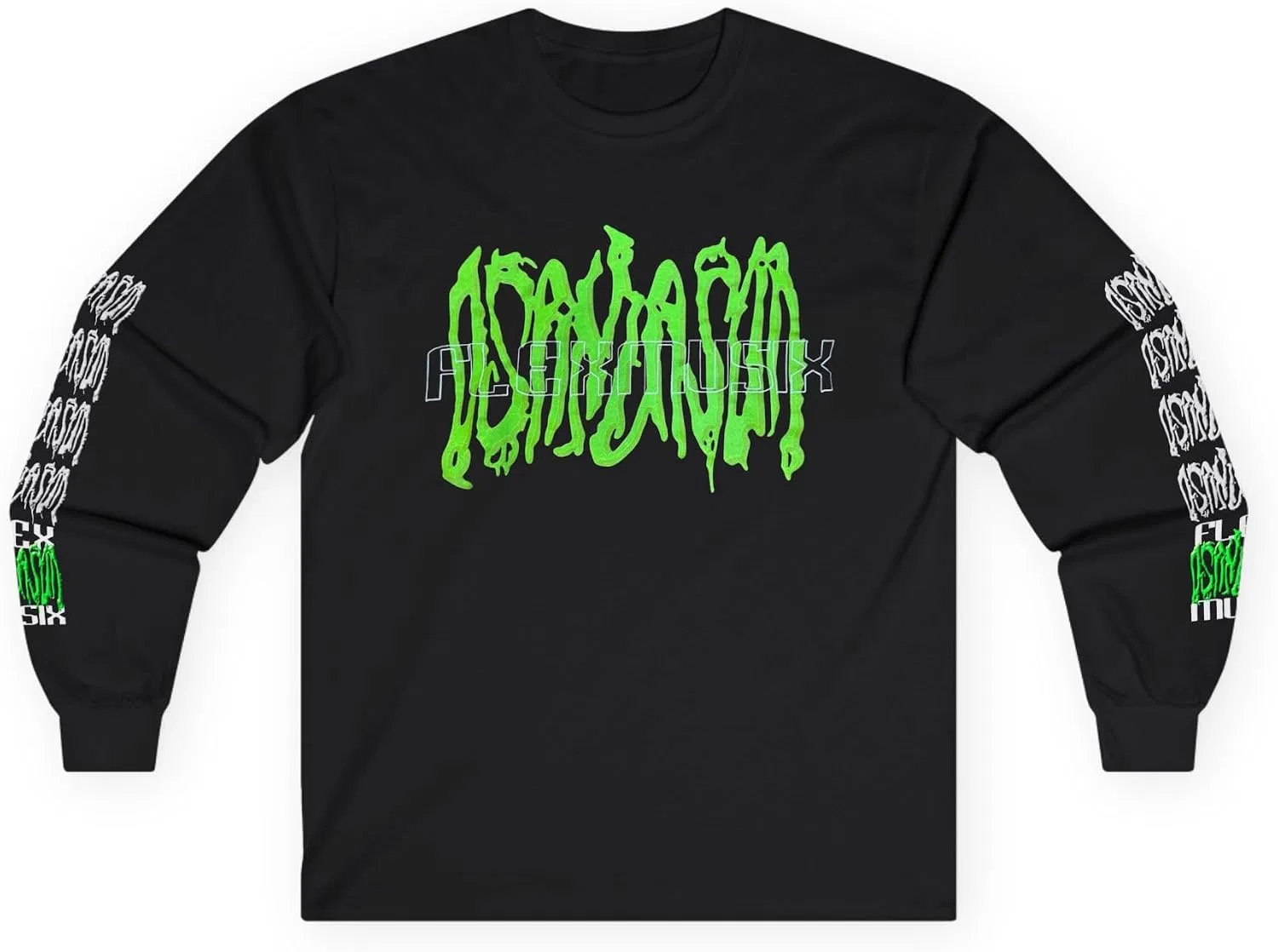 Женская футболка с длинным рукавом Flex Musix Album Tour Merch, Black