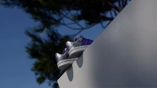Детские кроссовки с подсветкой Lightorama Court Adidas Sportswear, мятный/фиолетовый/лавандовый — фото 2