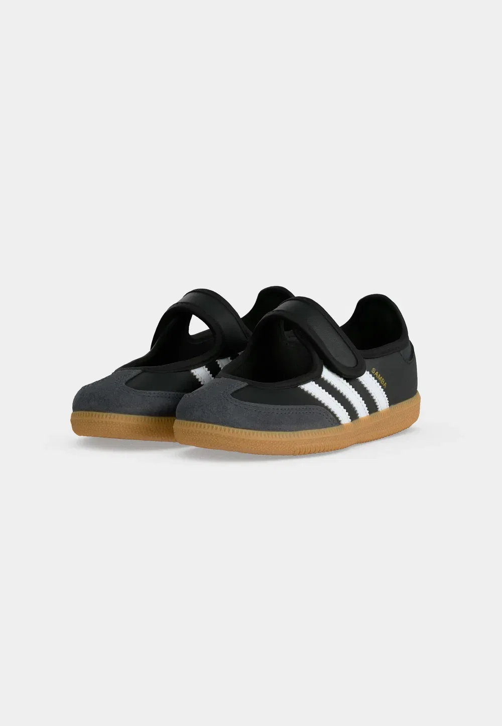 Samba Jane - балетки с ремешком на щиколотке Adidas Originals, Core Black/Footwear White — фото 3