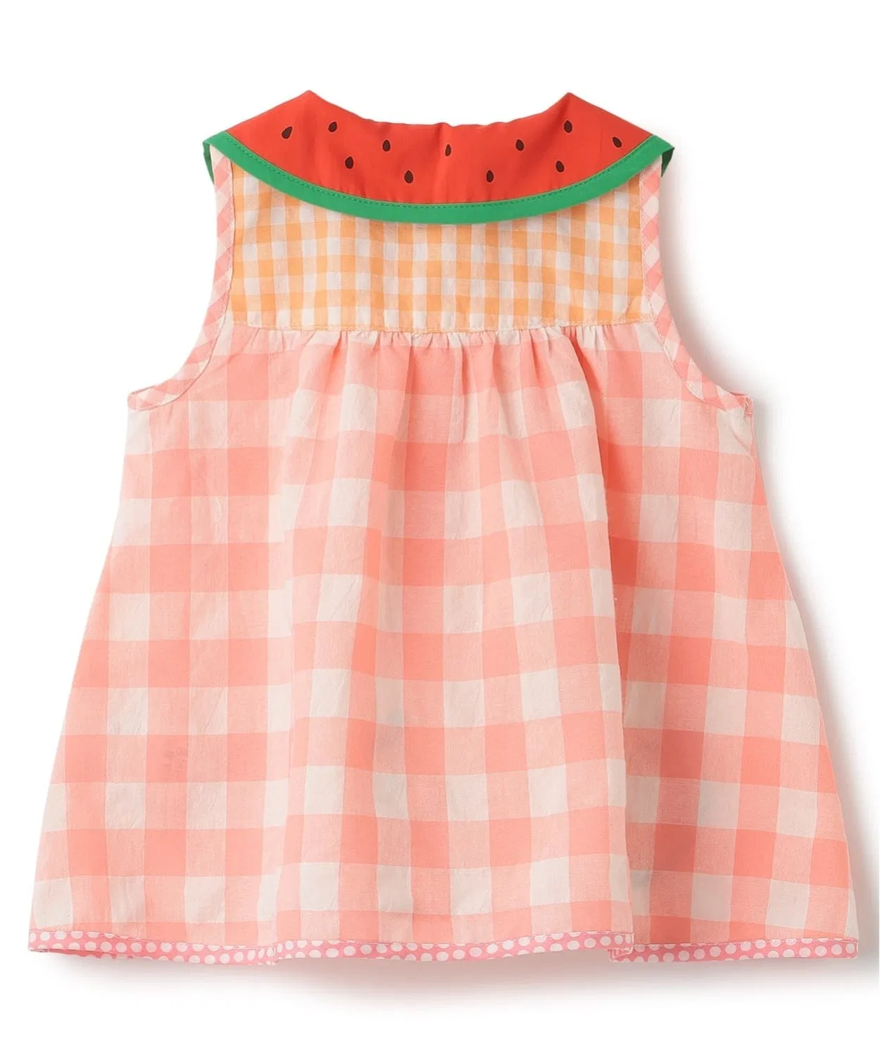 Детская туника для девочек с фруктовым принтом, модель Fruit Tunic, baby cheer, Red — фото 3