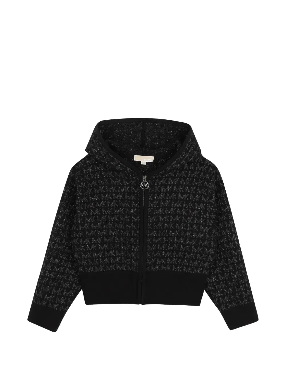 Худи с капюшоном и логотипом Michael Kors Kids, черный