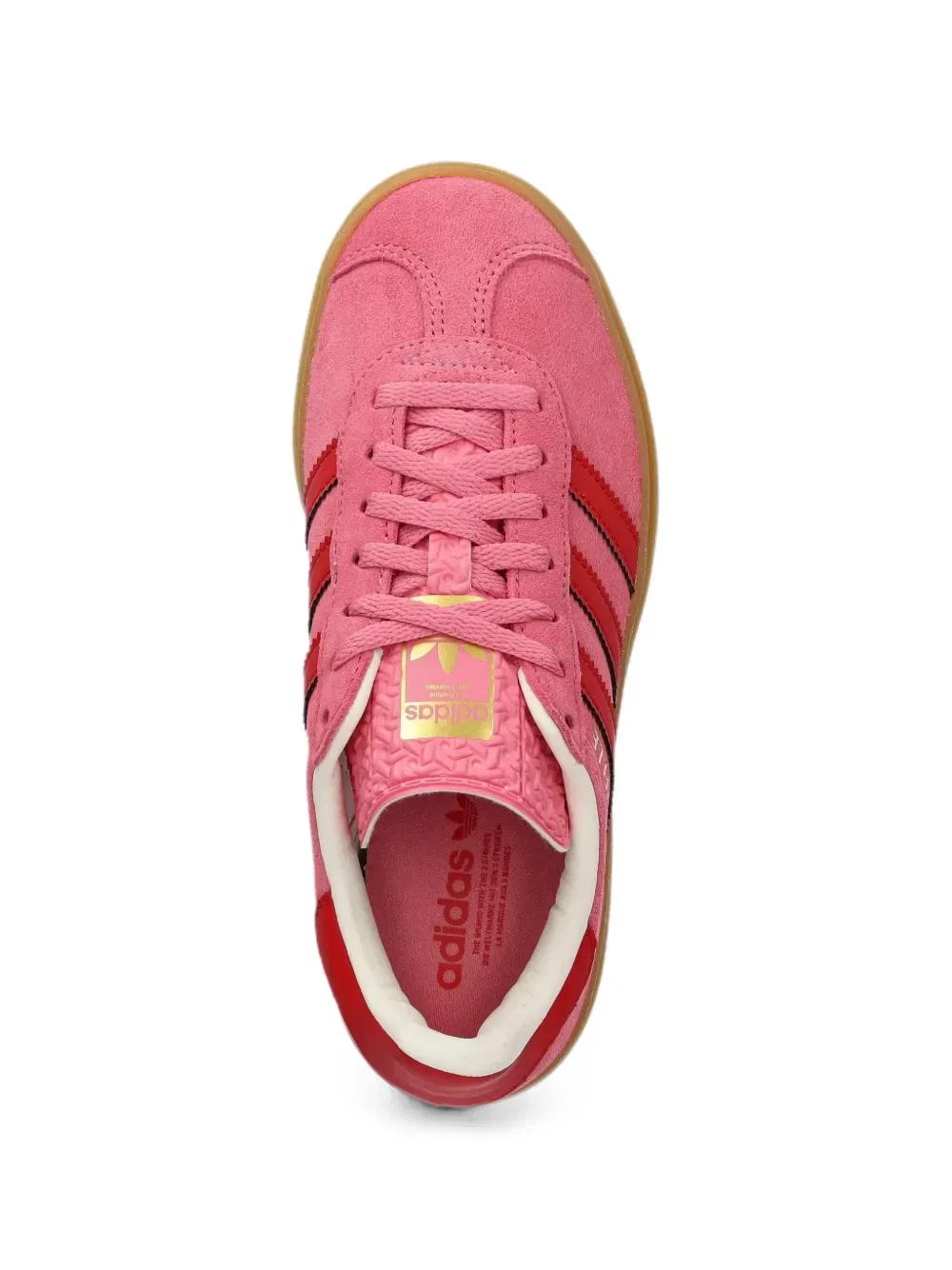 Кроссовки Gazelle Bold на платформе Adidas Kids, розовый — фото 4