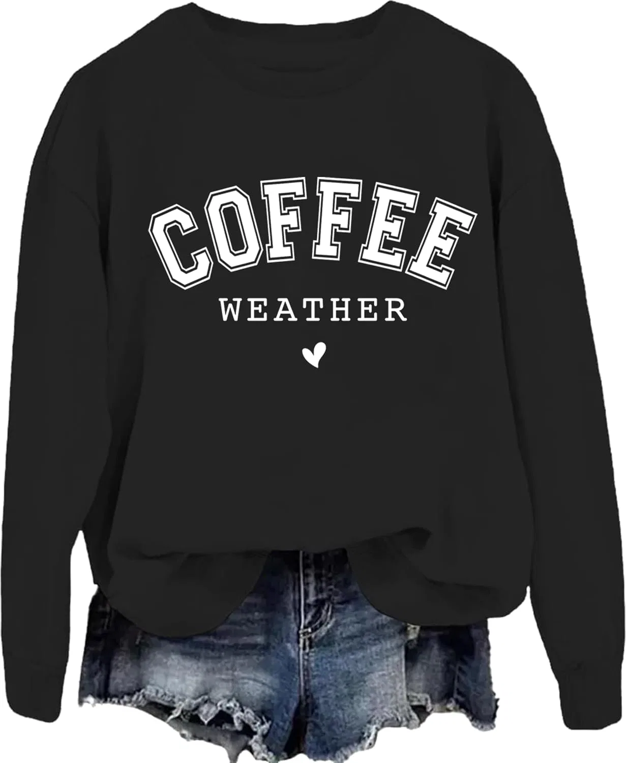 Женский свитшот с длинным рукавом Coffee Weather, бордовый — фото 2