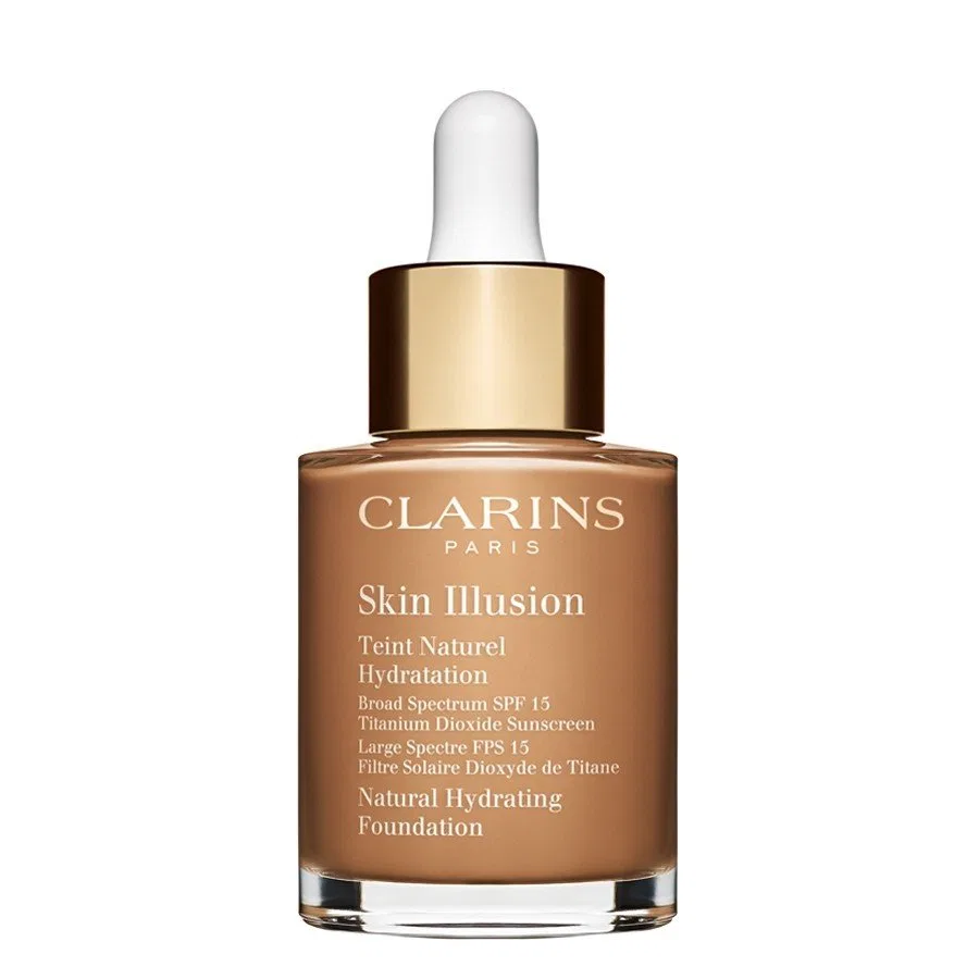 Увлажняющий кремовый тональный крем Skin Illusion SPF 15, 30 мл, оттенок 115 Konjak, Clarins