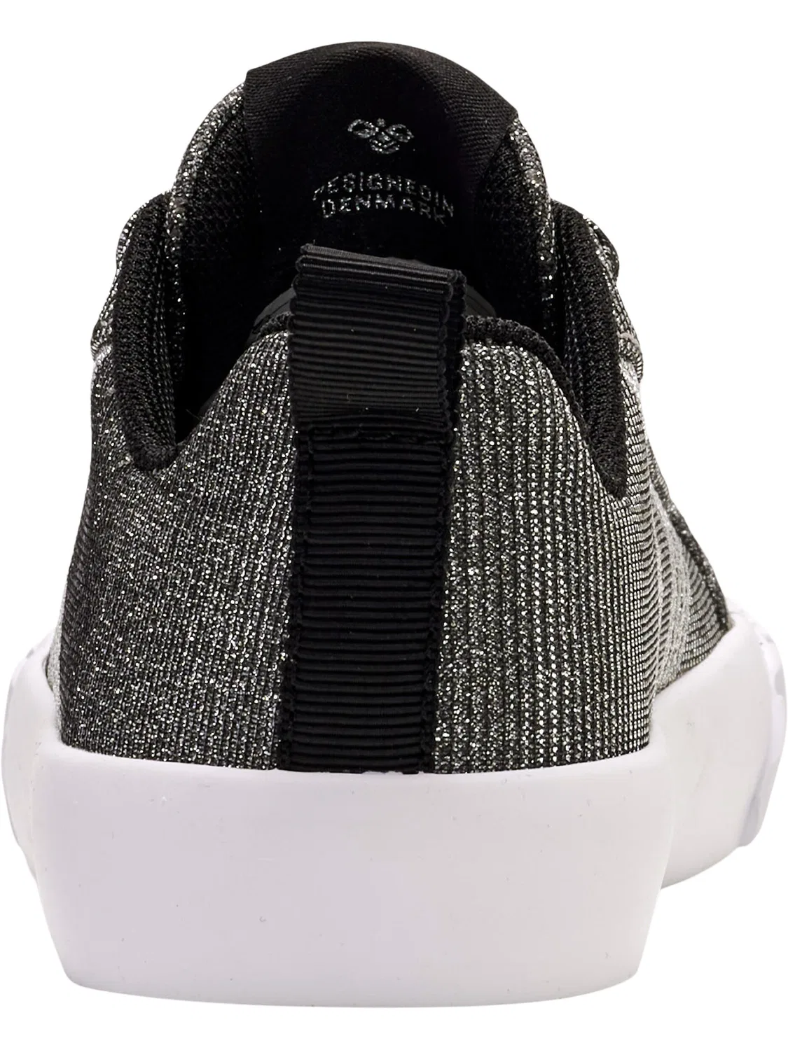 Детские кроссовки с блестящим верхом Base Court Glitter Jr Hummel, Schwarz — фото 2
