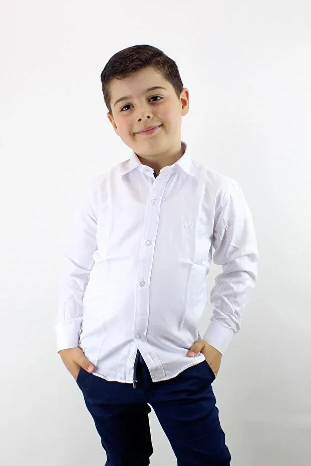 Детская рубашка с длинным рукавом Doctor Junior, White