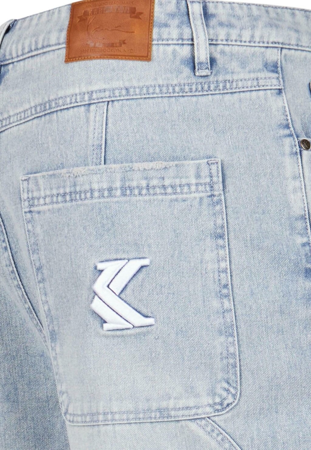 

Джинсы свободного кроя Og Wavy Baggy Workwear Karl Kani, выбеленный синий