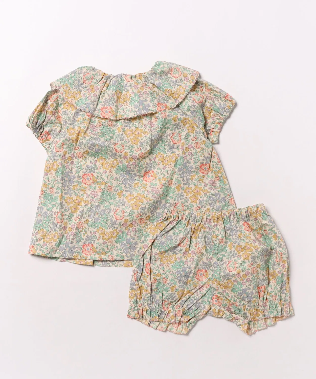 Детский комплект из туники и брюк с цветочным принтом Liberty, hakka baby, Pink — фото 2