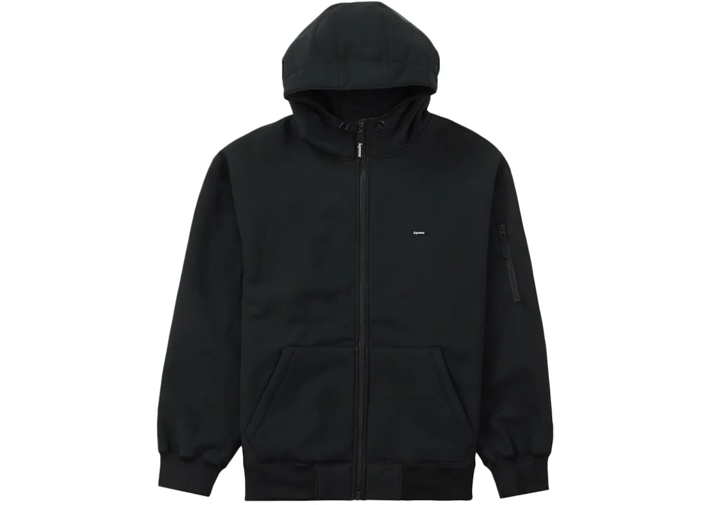 Мужская худи с капюшоном WINDSTOPPER Zip Up Supreme, Black