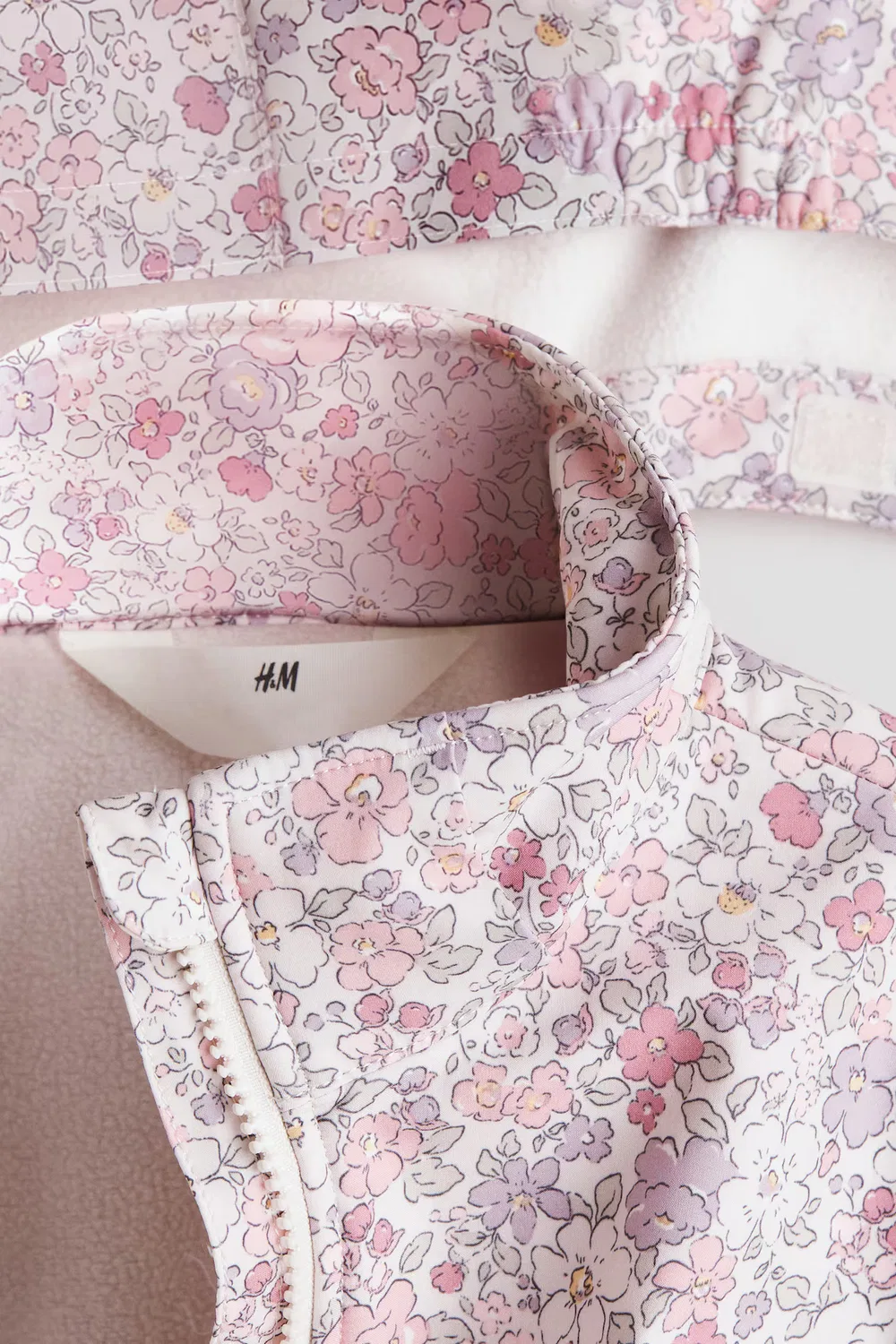 Водостойкая куртка из софтшелла H&M, Hellrosa/Geblümt — фото 4