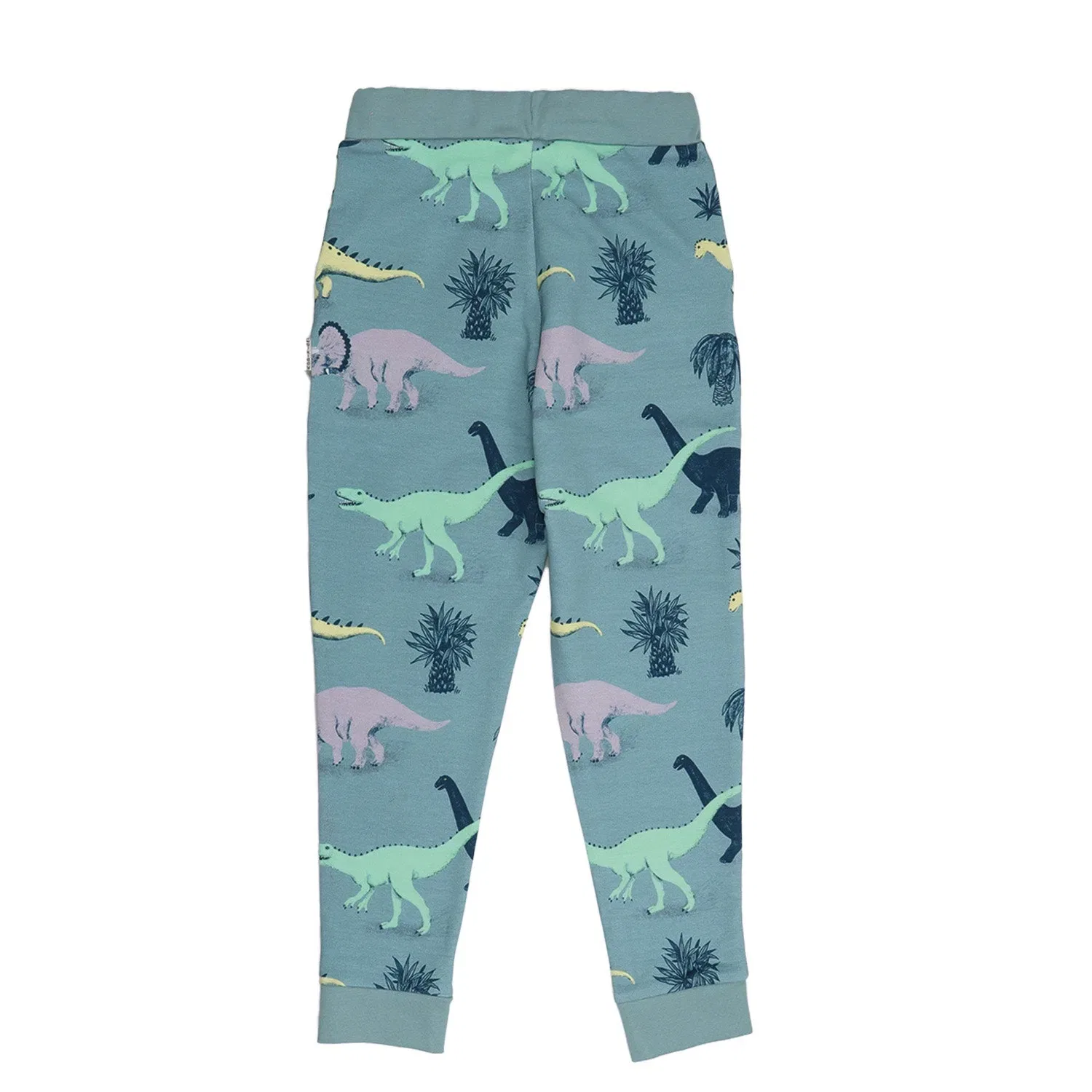 Штаны спортивные с принтом Running Dinosaurs-Jogger Walkiddy, синий — фото 3