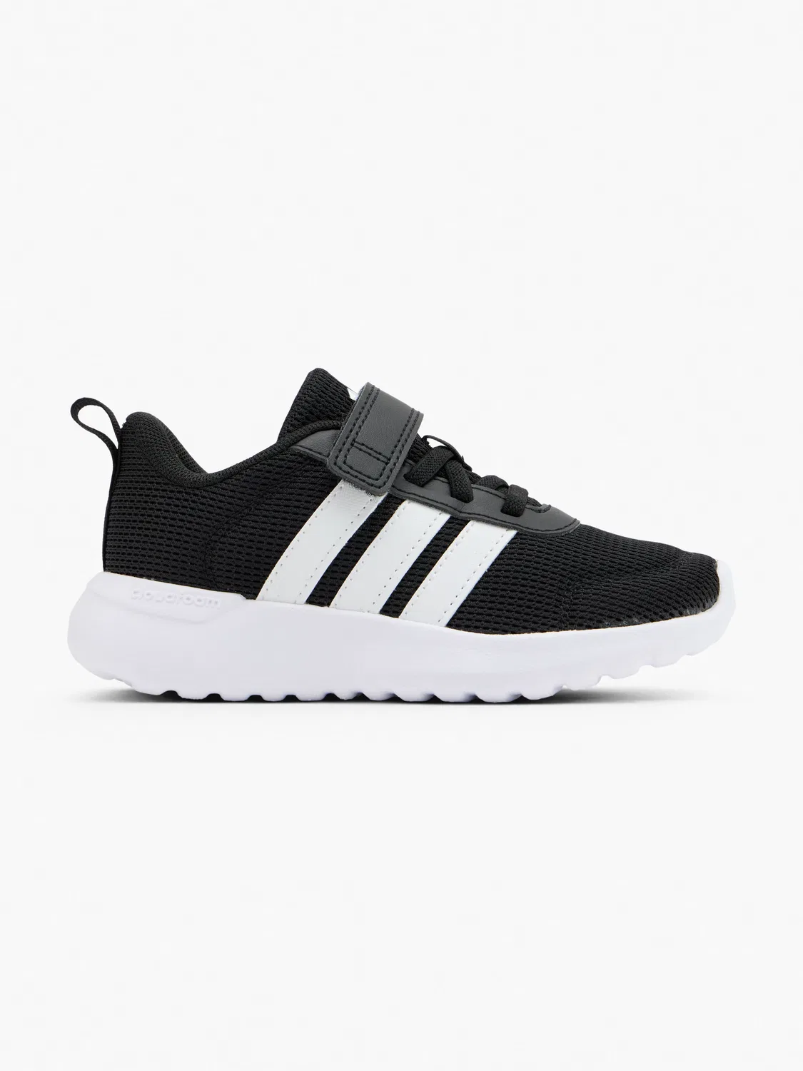 Детские кроссовки с системой шнуровки и липучкой Adidas, черный