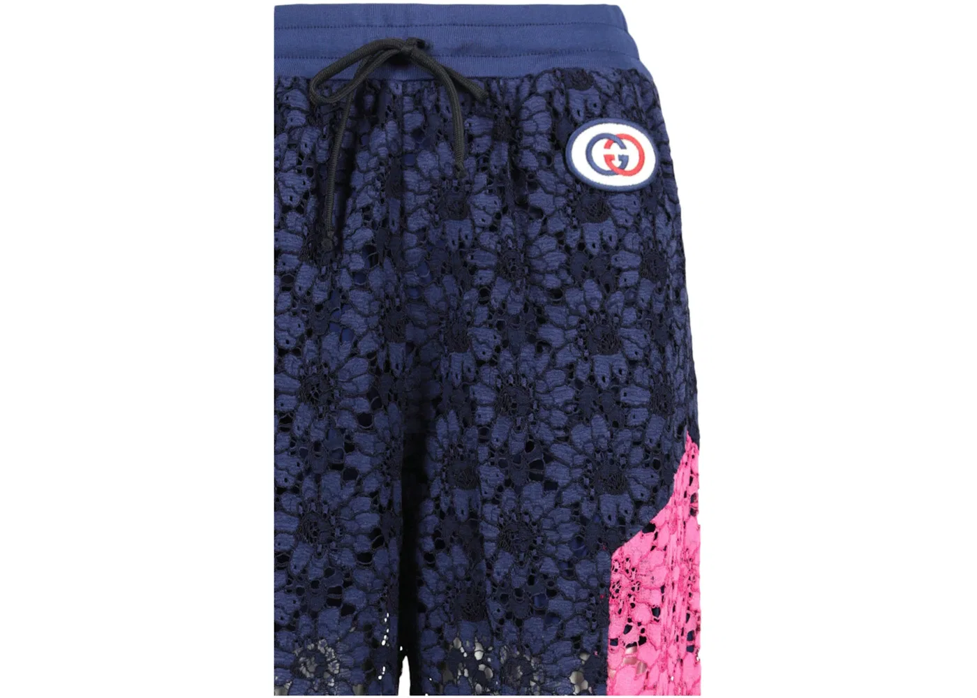 Женские спортивные штаны с кружевом и цветочным принтом Gucci, Ink Multi — фото 3
