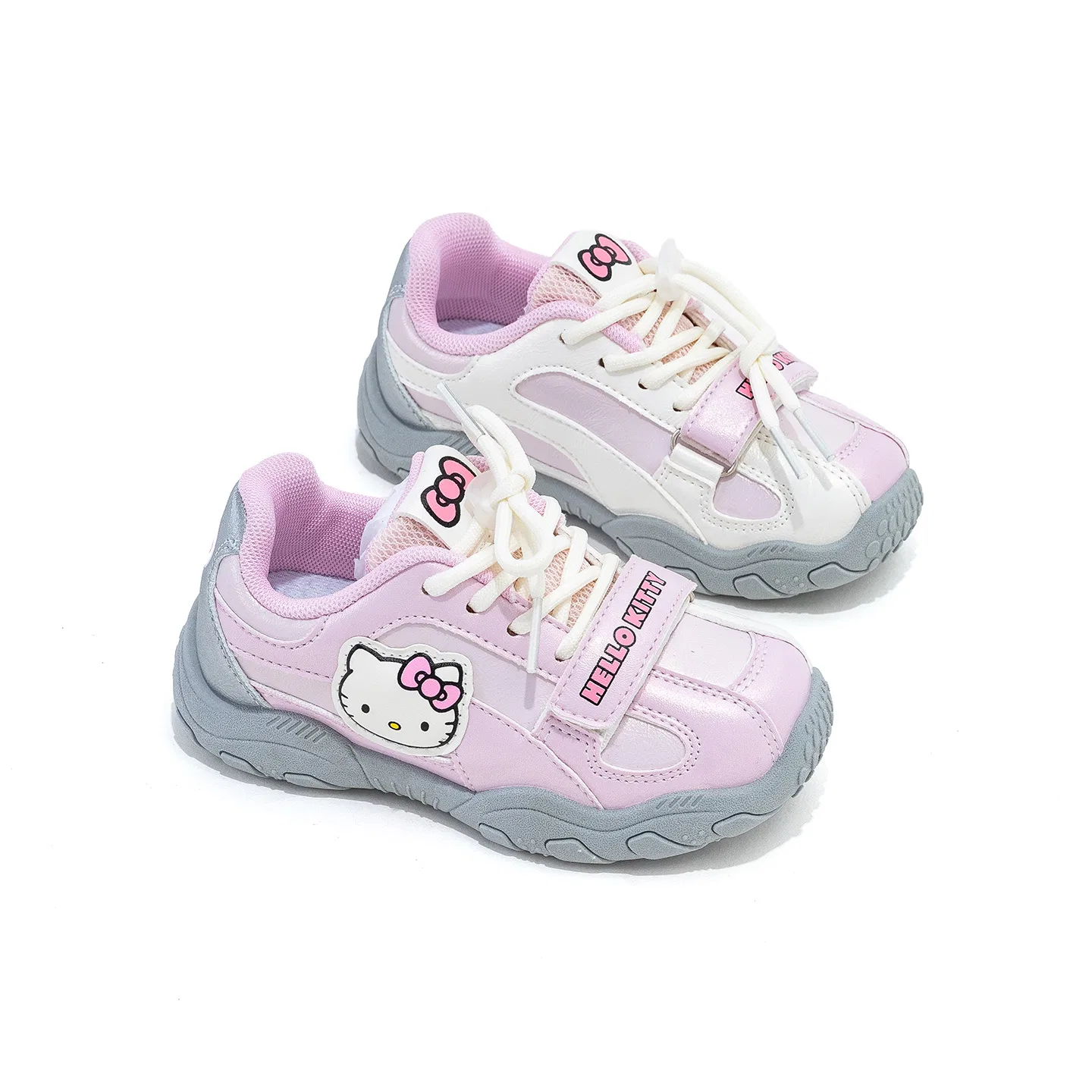 Детские кроссовки для девочек с принтом Sanrio Hello Kitty, Pink — фото 3