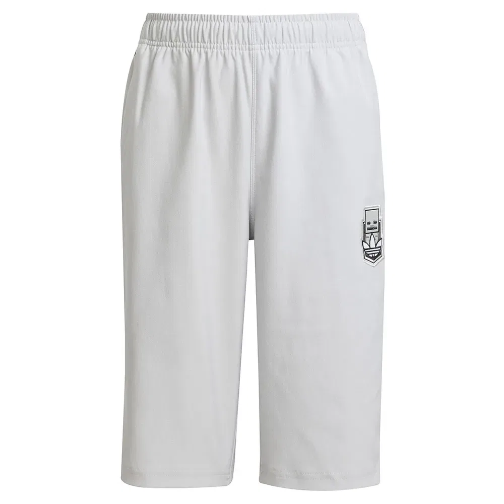 Детские шорты для девочек с принтом Adidas Originals X Minecraft, White