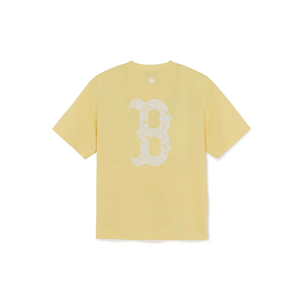 Детская футболка свободного кроя MLB Boston Red Sox/Mustard Color, Цвет Boston Red Sox/Mustard Color — фото 3