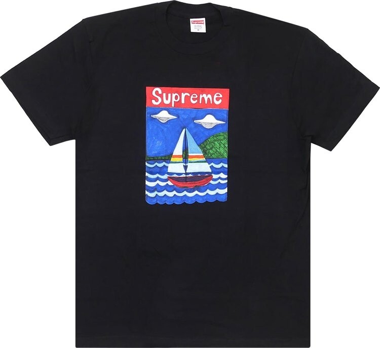 

Футболка Supreme Sailboat Tee 'Black', черный