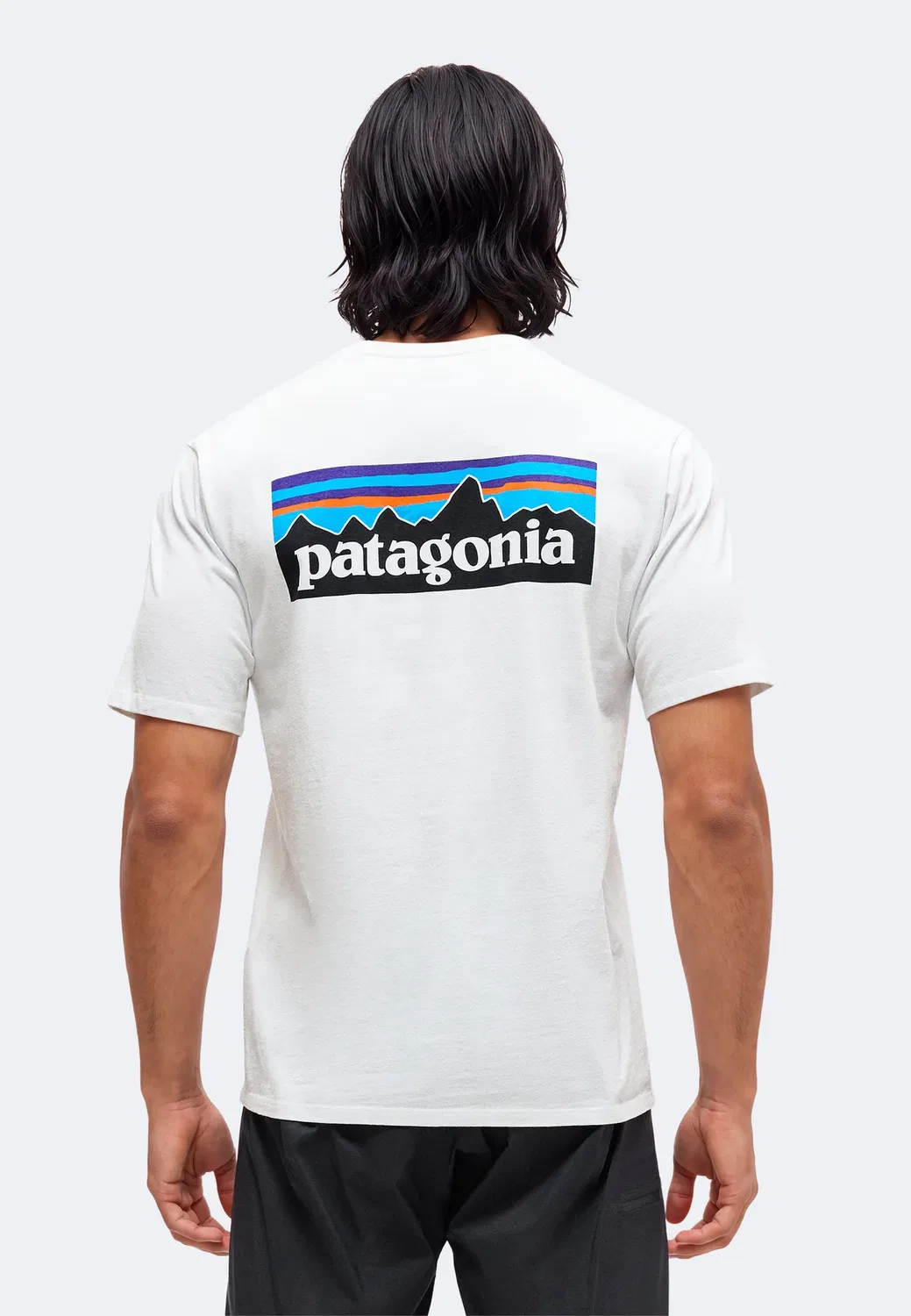 Футболка с логотипом P-6 - принт Patagonia, Fiber White