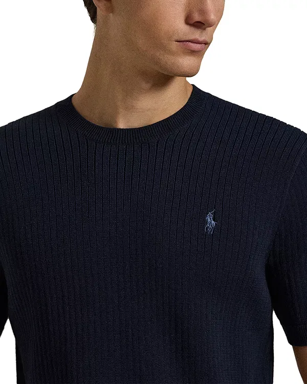 Мужской свитер с логотипом Polo Ralph Lauren, Hunter Navy — фото 4