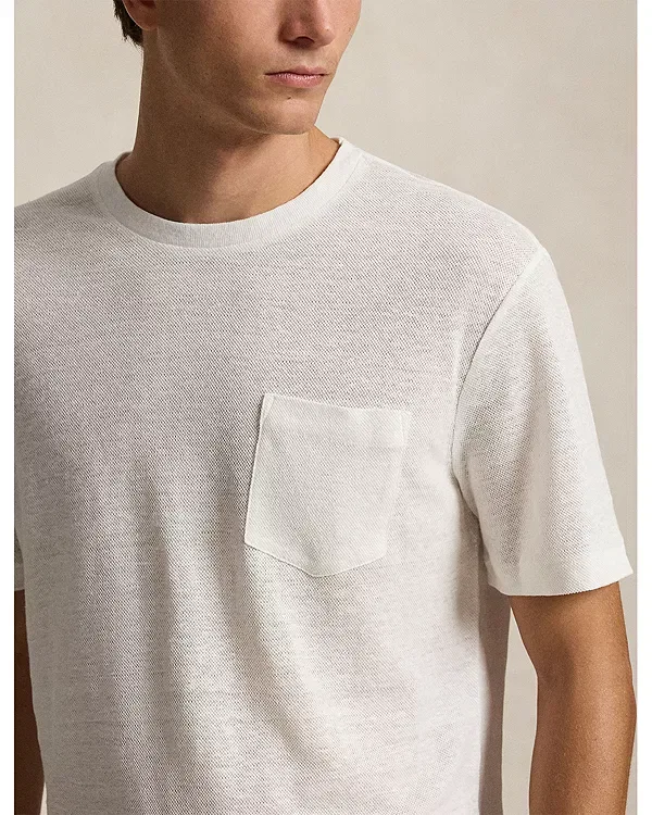 Мужская футболка с коротким рукавом Polo Ralph Lauren, белый — фото 4