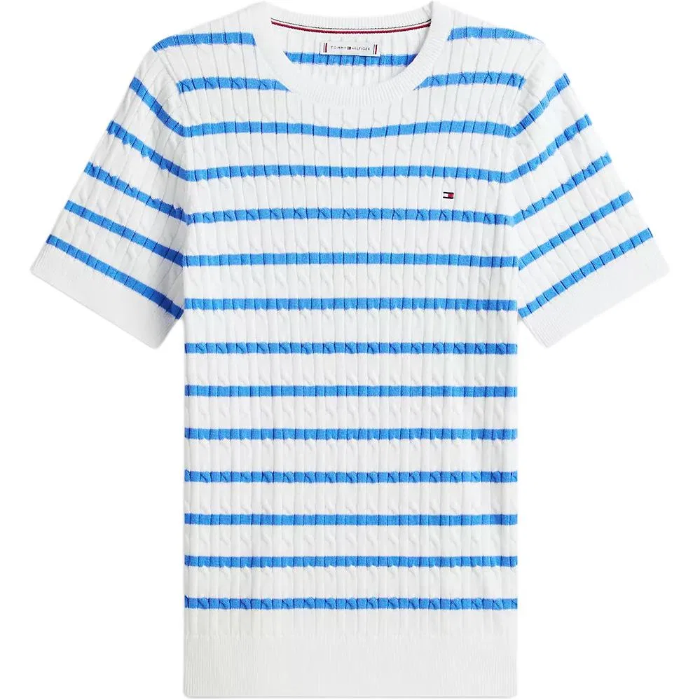 Женский свитер с круглым вырезом Tommy Hilfiger, Optical White