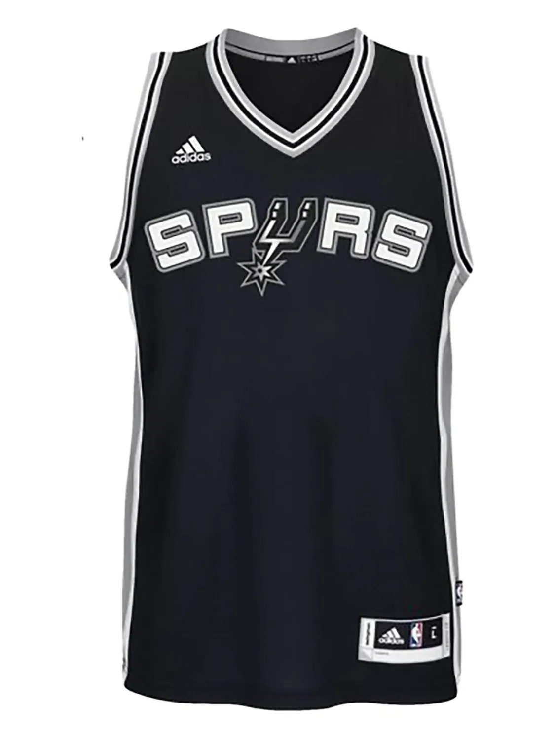 Спортивный топ Swingman с V-образным вырезом Adidas, черный