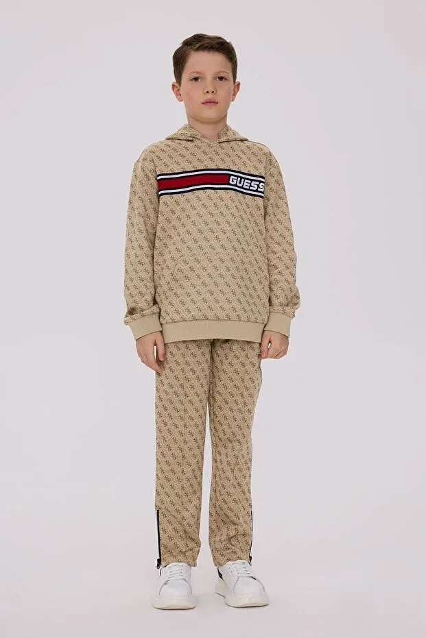 Детские спортивные брюки для мальчиков хлопковые Guess, Beige