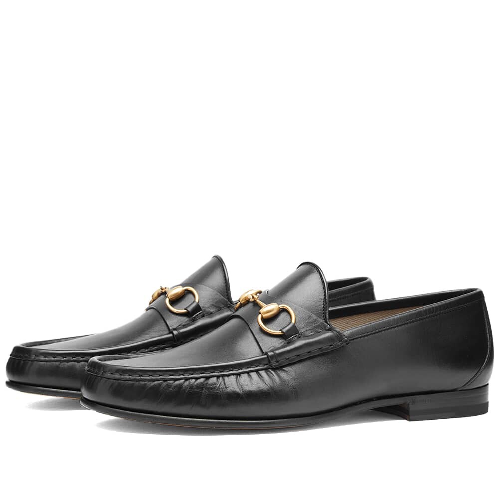 

Мокасины Gucci Roos Classic Horse Bit Loafer, Серый, Мокасины Gucci Roos Classic Horse Bit Loafer