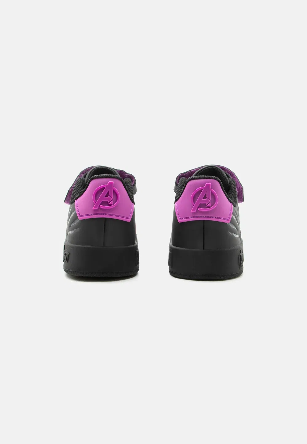 Кроссовки Grand Court Avengers унисекс Adidas Performance, Core Black/Iron Metallic/Purple Burst — фото 3