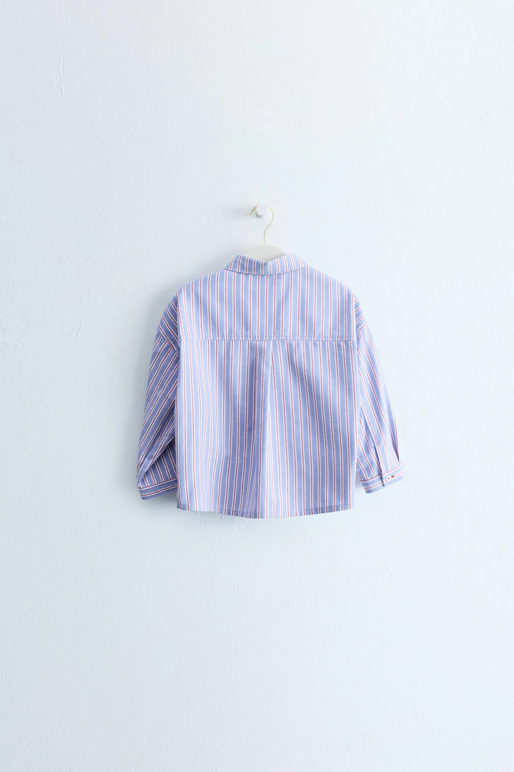 Рубашка в полоску с карманом от Zara Timeless, Blue — фото 2