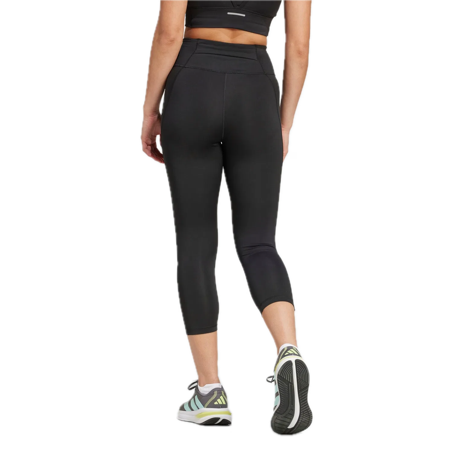 Женские спортивные леггинсы 3/4 Adidas, черный — фото 3