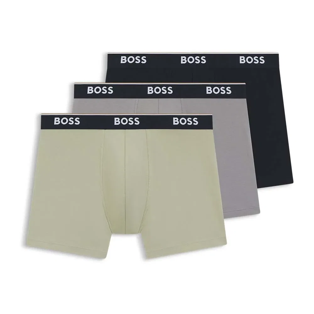 Мужские боксеры из хлопка с эластичным поясом BOSS Power, Multicolor