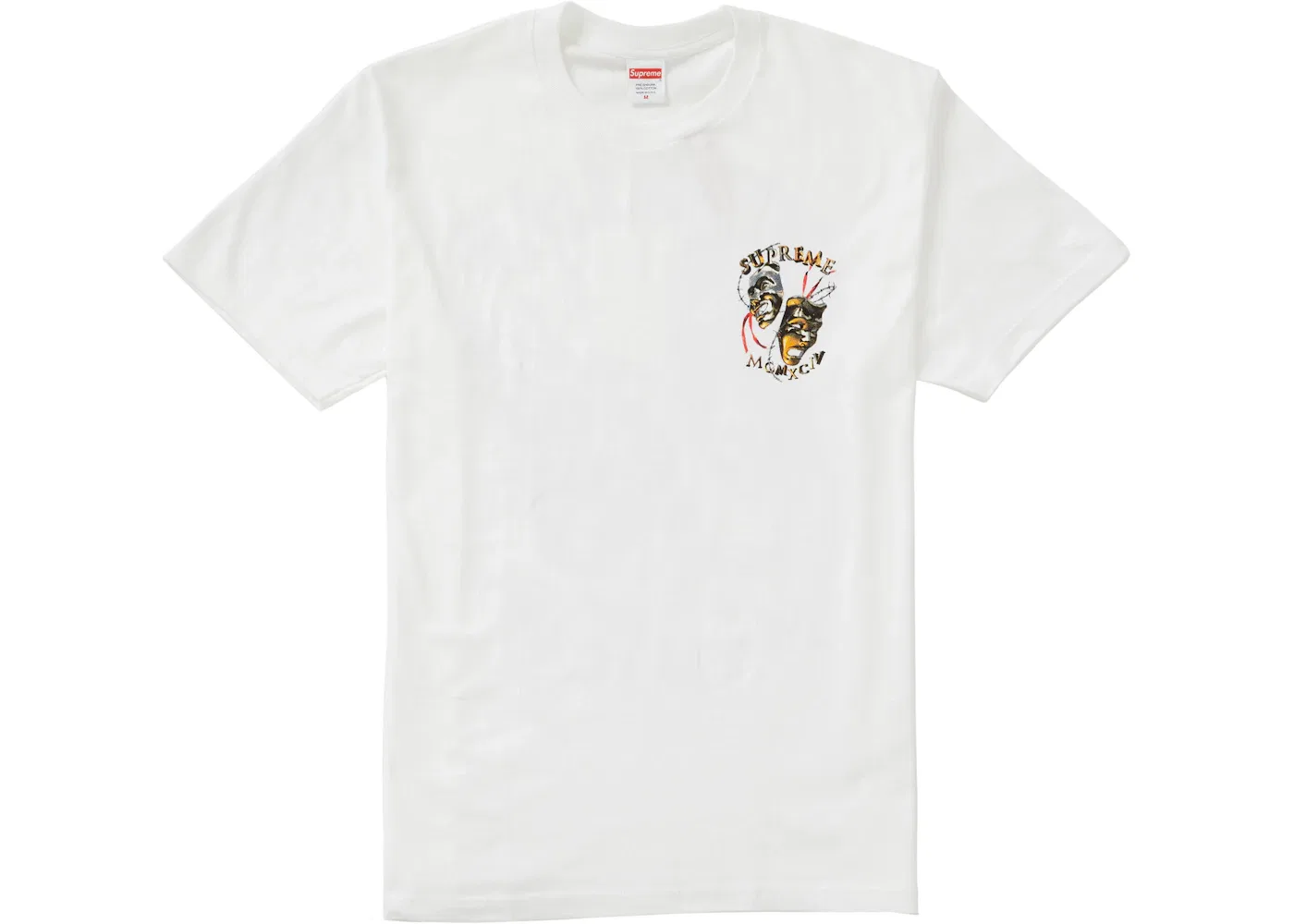 Мужская футболка с принтом Laugh Now Tee Supreme, White