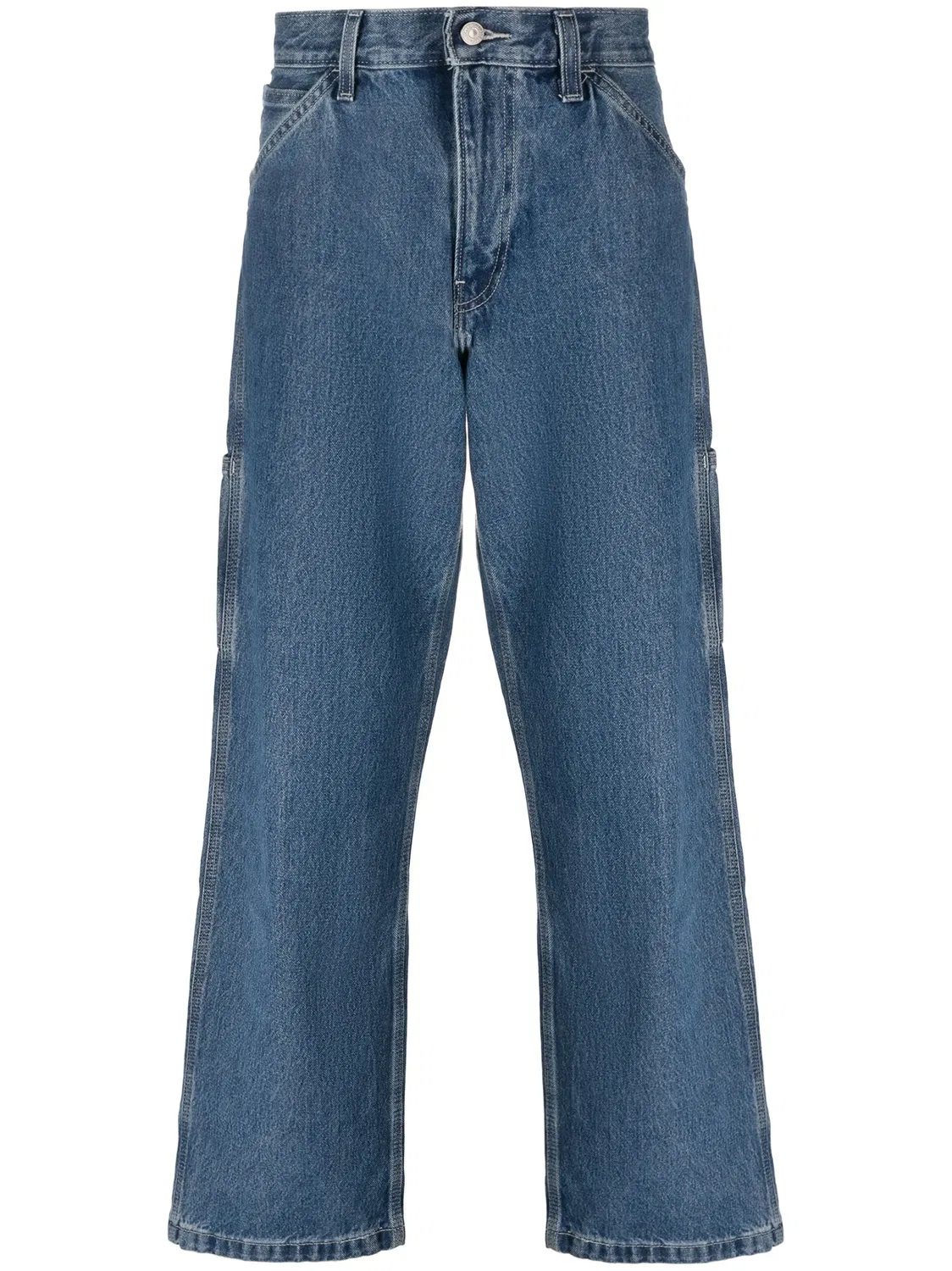 Levi's Широкие джинсовые брюки с патчами, синий