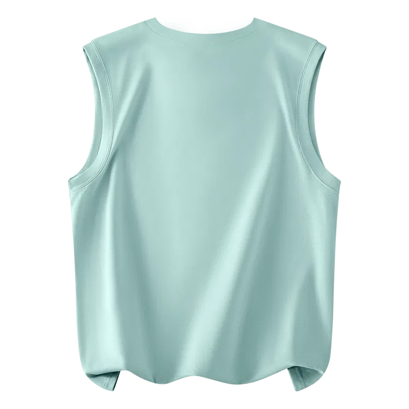 Детская майка без рукавов MINISO, [40° Refreshing]White (Mb Continuous Mountains Chest Logo) — фото 4