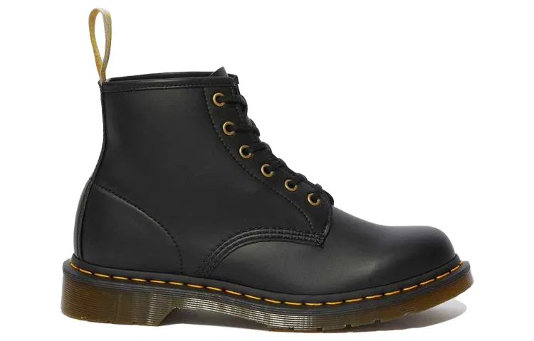 Детские ботинки-челси с коротким голенищем из синтетической кожи 101, Dr.Martens, Black — фото 3