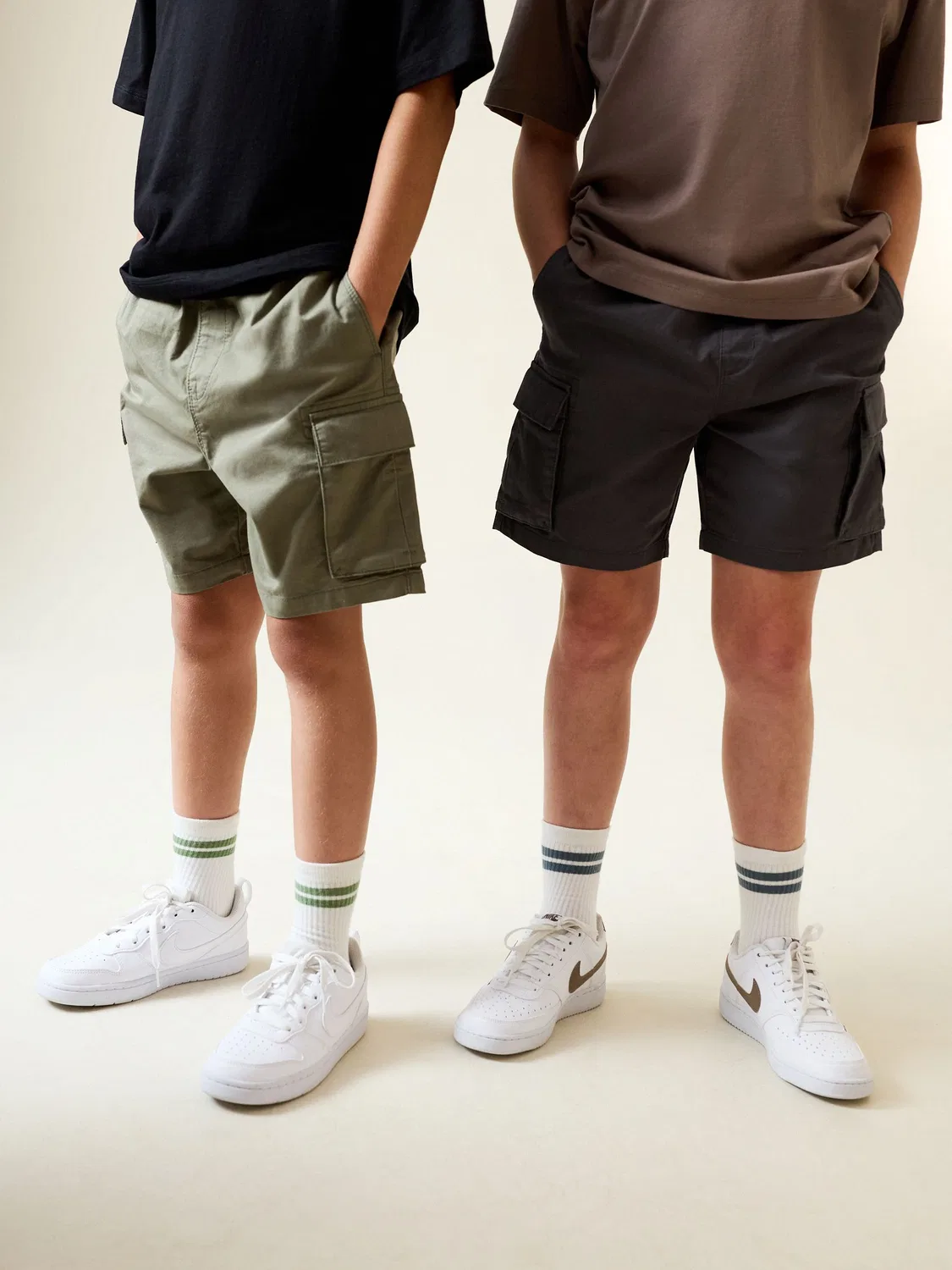Шорты карго 2 шт. Next, Charcoal Grey/Khaki