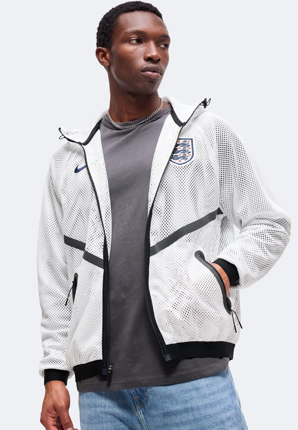 Англия - форма национальной сборной Nike Performance, White/Black/Obsidian — фото 4