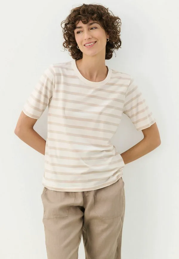 

Часть вторая, футболка с принтом Part Two, French Oak And White Stripe, Белый, Часть вторая, футболка с принтом Part Two, French Oak And White Stripe