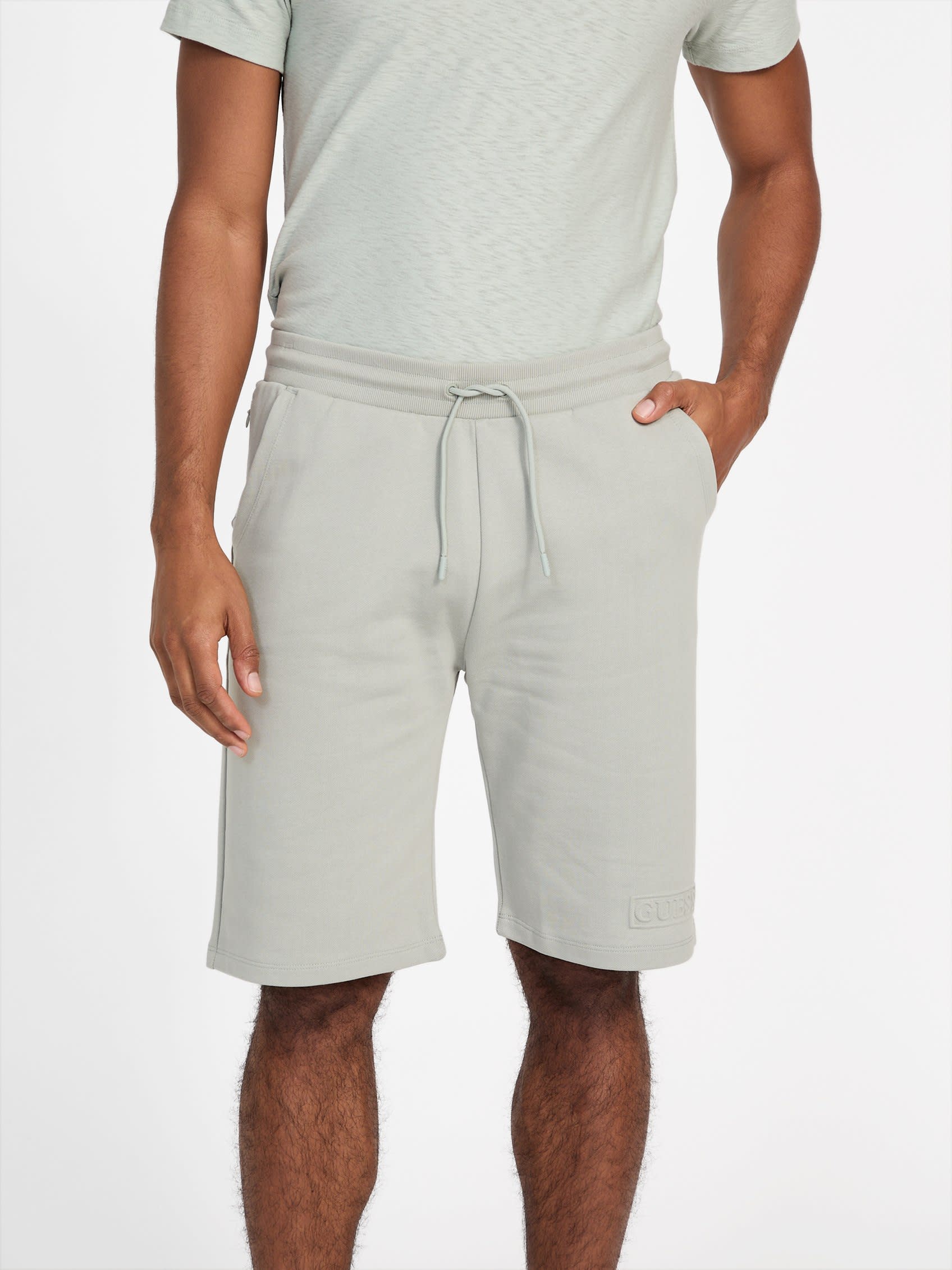 

Трикотажные шорты Cruz Terry Guess Factory, цвет calm green