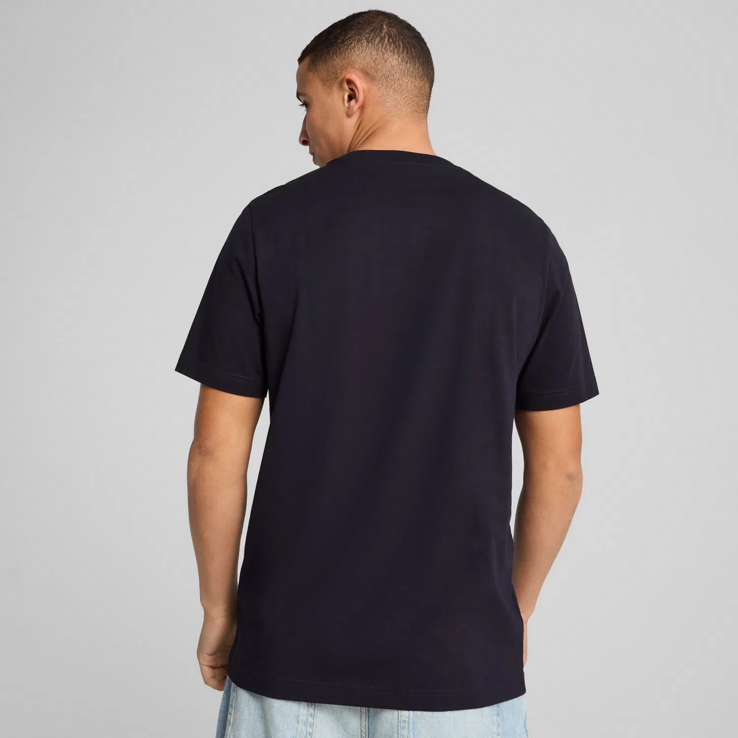 Детская хлопковая футболка с логотипом PUMA, New Navy — фото 3