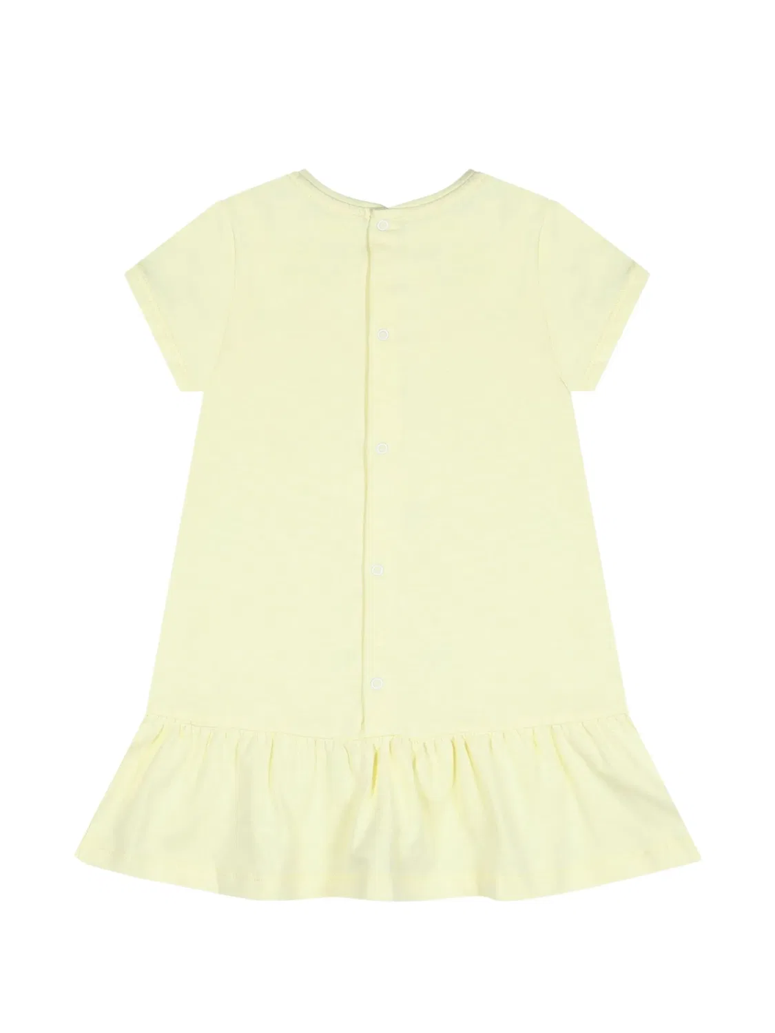 Платье с оборками и графичным принтом Aigner Kids, желтый — фото 2