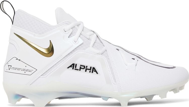 

Бутсы Nike Alpha Menace Pro 3 'White Black Gold', белый