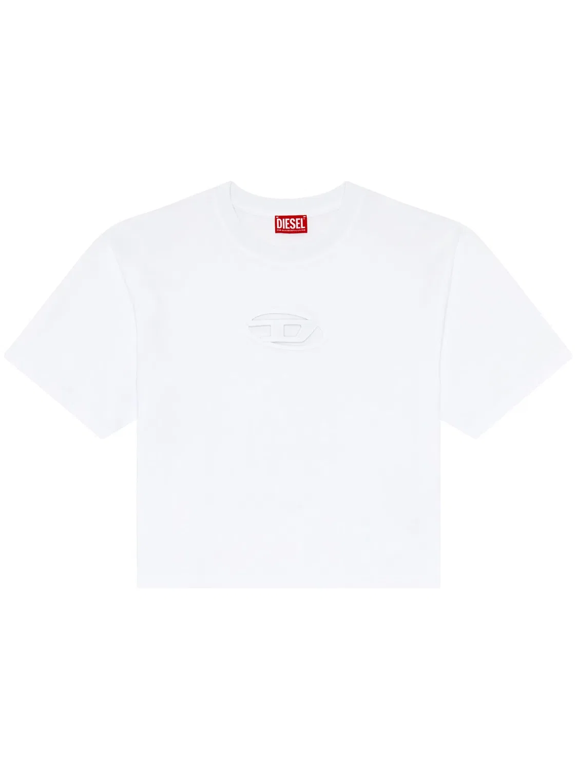 Футболка T-Buxt-Crop-Od из органического хлопка Diesel, белый